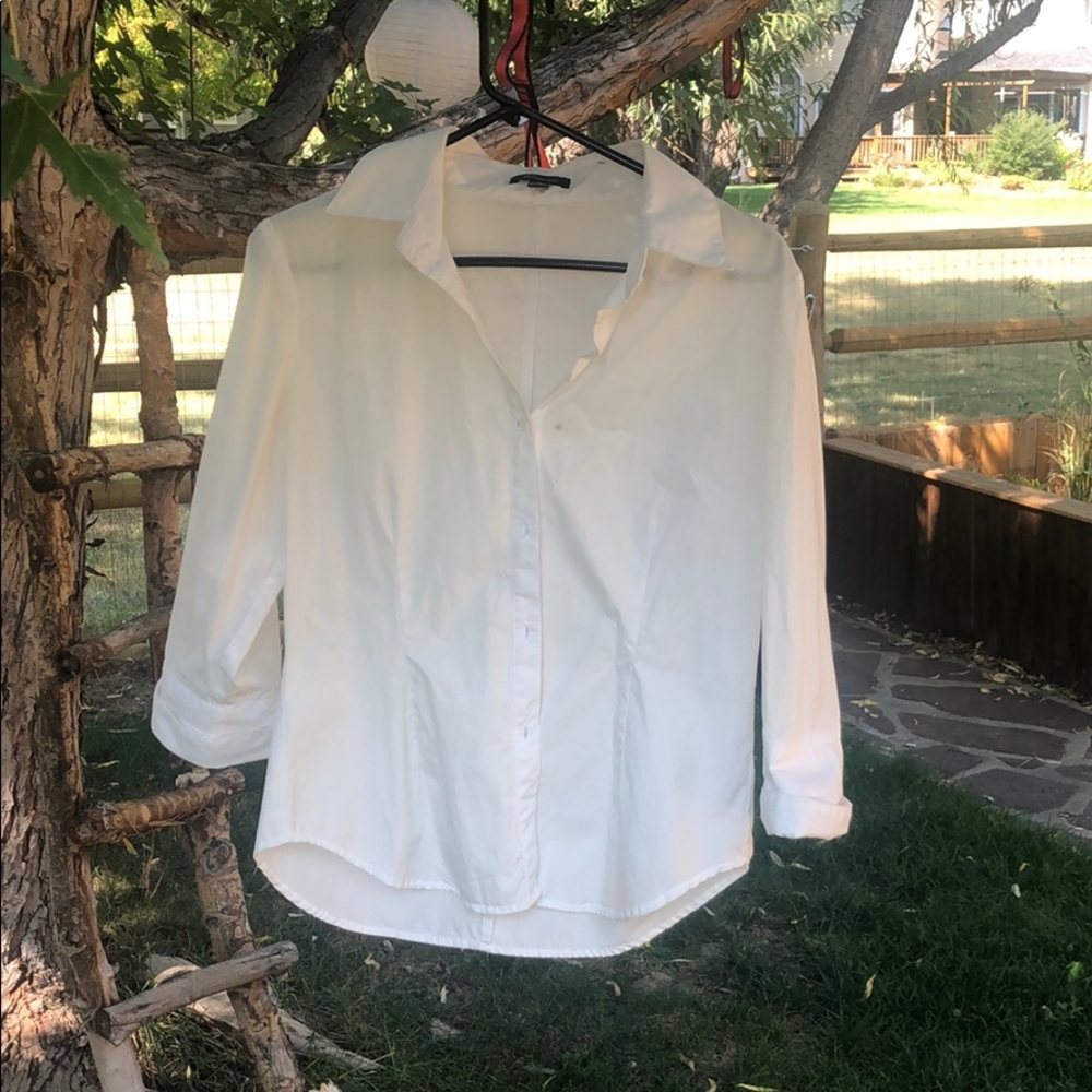 White Biacci fitted top
